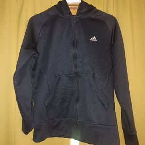 Adidas Black Full-Zip Hoodie